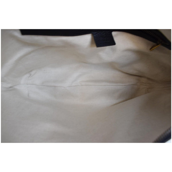 Gucci Half Moon Logo Calfskin Leather Hobo bag - inside preview | DDH