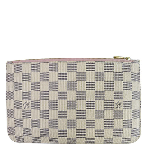 Louis Vuitton Wristlet Pouch Damier Azur Neverfull MM backside