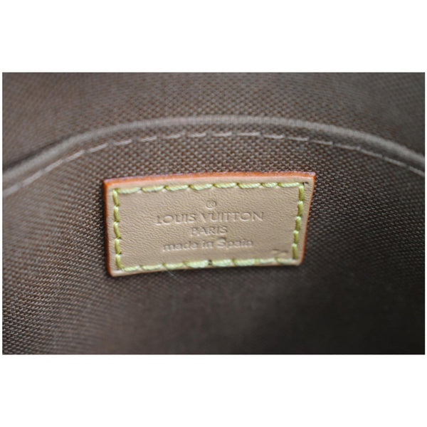 LOUIS VUITTON Petit Sac Plat Monogram Canvas Shoulder Bag Brown