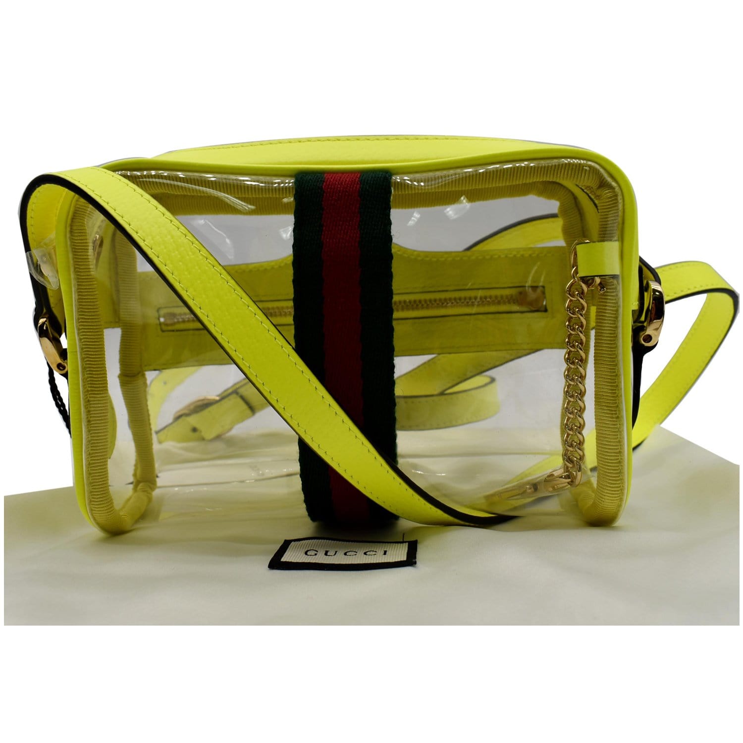 Gucci, Bags, Gucci Ophidia Neon Transparent Crossbody