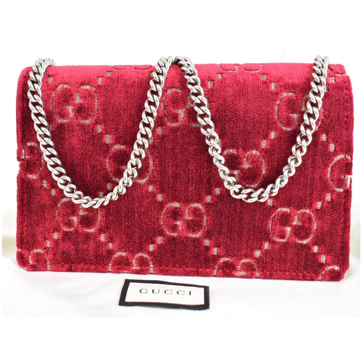 Gucci Dionysus Bag Leather Super Mini Red
