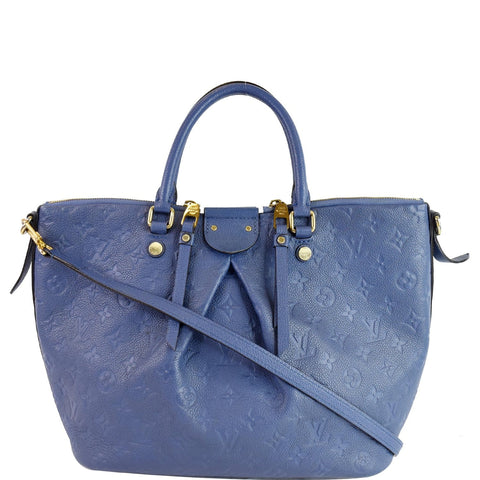 LOUIS VUITTON Mazarine MM Monogram Empreinte Shoulder Bag Blue