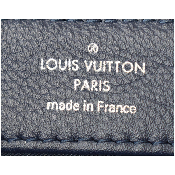 LOUIS VUITTON Lockme II BB Pebbled Leather Shoulder Bag Blue