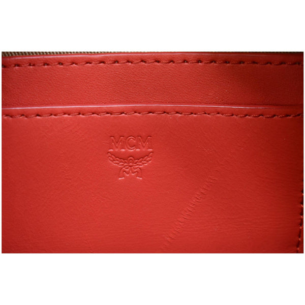 MCM Skyoptic Stark Bebe Boo X Mini Visetos Backpack Bag Cognac