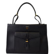 TOM FORD T Twist Small Leather Top Handle Bag Black