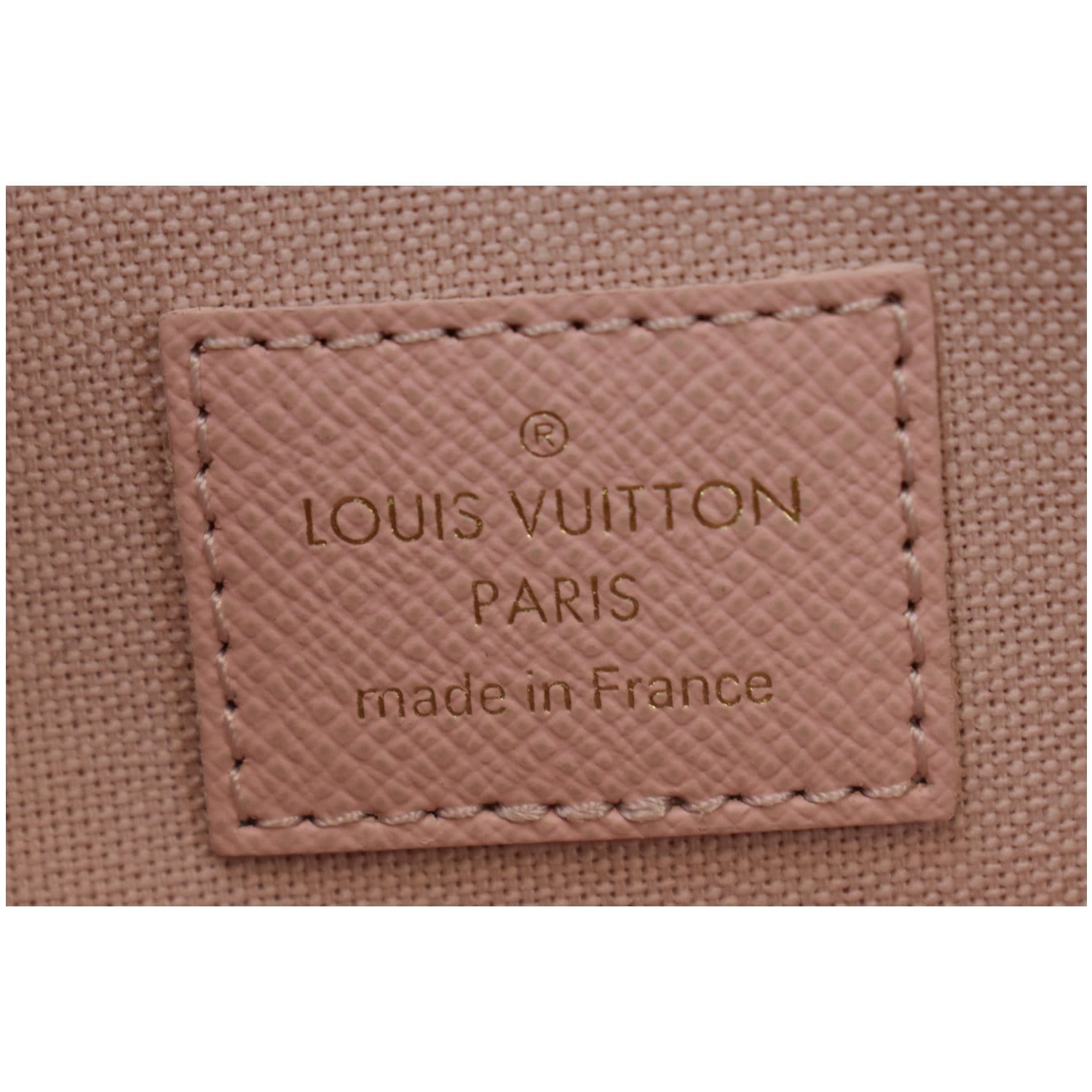 LOUIS VUITTON Damier Azur Pochette Felicie Chain Wallet Rose