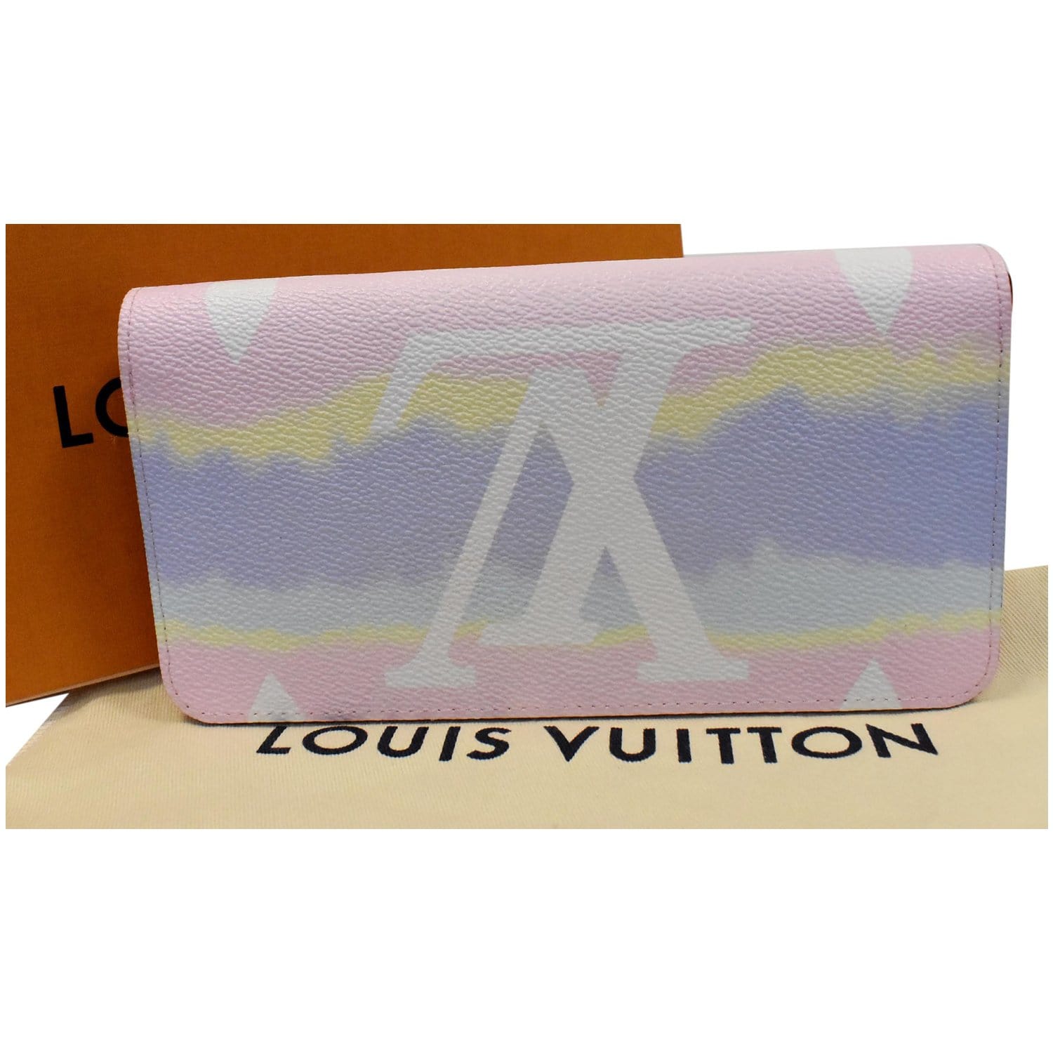 LOUIS VUITTON Escale Monogram Coated Canvas Zippy Wallet Pastel