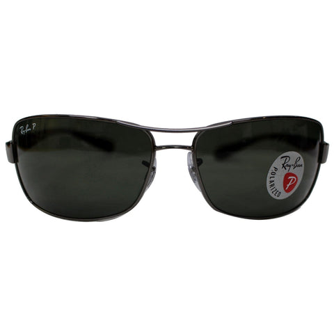 RAY-BAN RB3379 004/58 64 Sunglasses Dark Green Polarized Lens