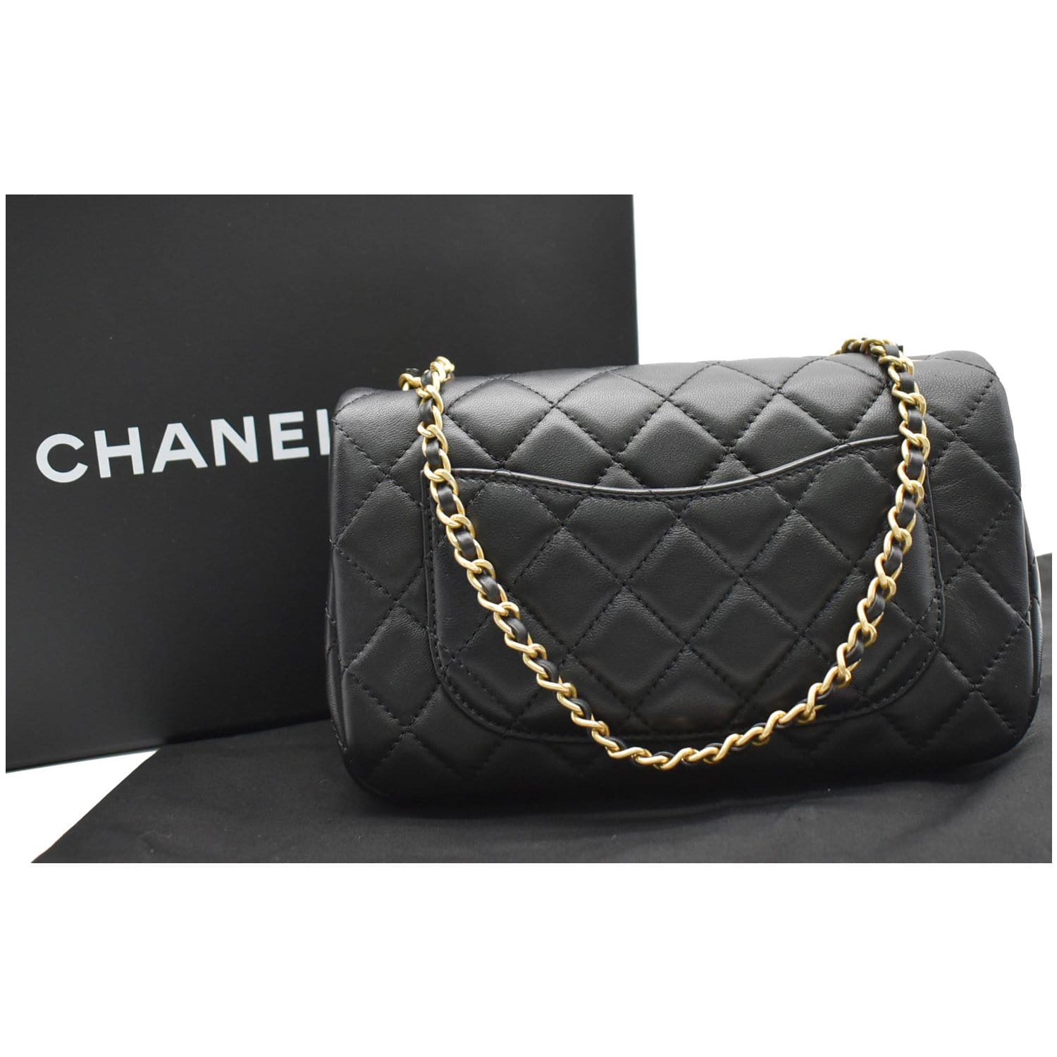 chanel mini flap bag crossbody black