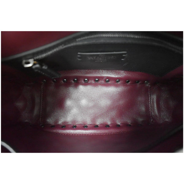 Valentino	Garavani Rockstud Spike Chain Canvas Crossbody Bag Grey