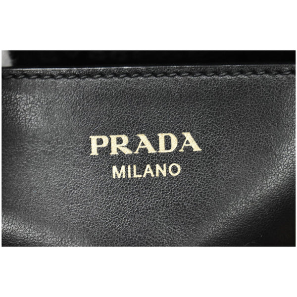 PRADA Borsa A Mano Saffiano Leather Tote Shoulder Bag Black