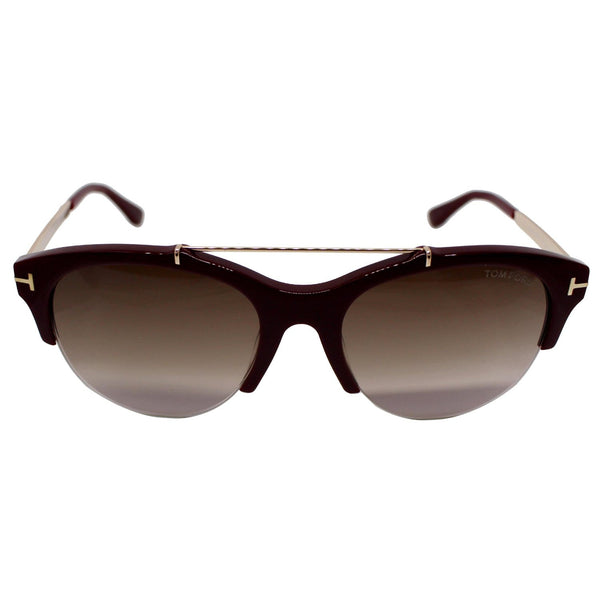 Tom Ford FT0517 69T Adrenne Sunglasses Bordeaux Gradient Lens