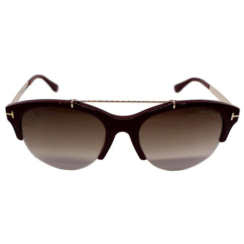 Tom Ford FT0517 69T Adrenne Sunglasses Bordeaux Gradient Lens