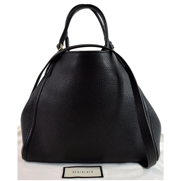 GUCCI Soho Small Pebbled Leather Shoulder Bag Black 336751