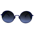 Fendi Metal Sunglasses Blue Gradient Round Lenses