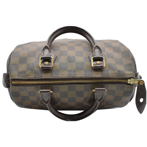 LOUIS VUITTON Speedy 25 Damier Ebene Satchel Bag Brown