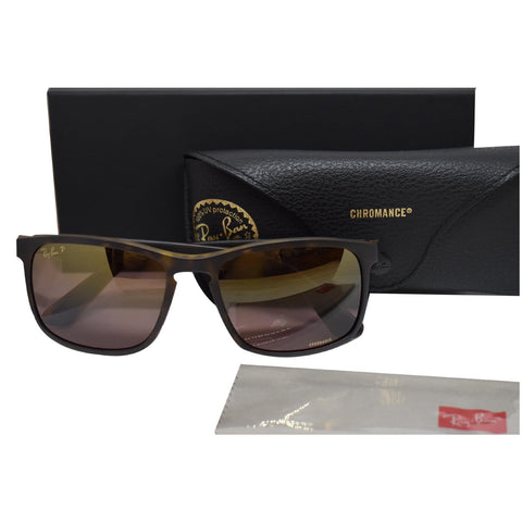Ray-Ban Sunglasses Purple/Gold Polarized Chromance Lens