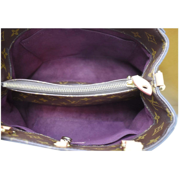 Louis Vuitton Montaigne MM Monogram Canvas Women Bag - purple inner view