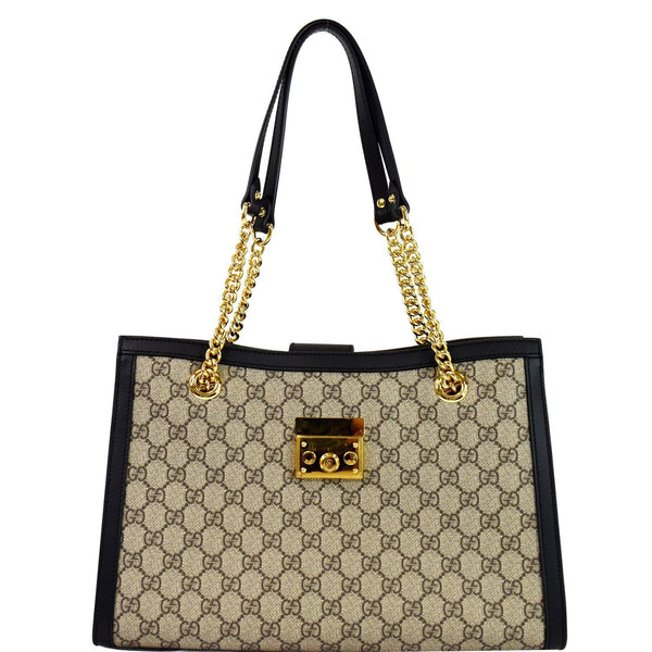 Gucci Padlock Medium GG Supreme Canvas Shoulder Bag