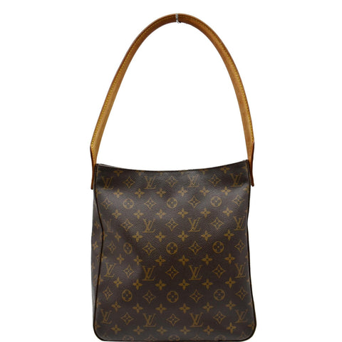LOUIS VUITTON Looping GM Monogram Canvas Shoulder Bag Brown