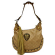GUCCI Babouska Heart Guccissima Leather Hobo Bag Beige 211965