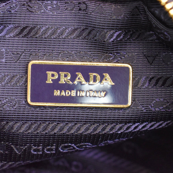 PRADA Nappa Rose Leather Crossbody Bag Viola
