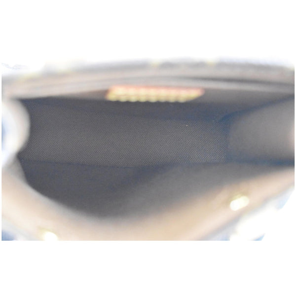 LOUIS VUITTON Petit Sac Plat Monogram Canvas Shoulder Bag Brown