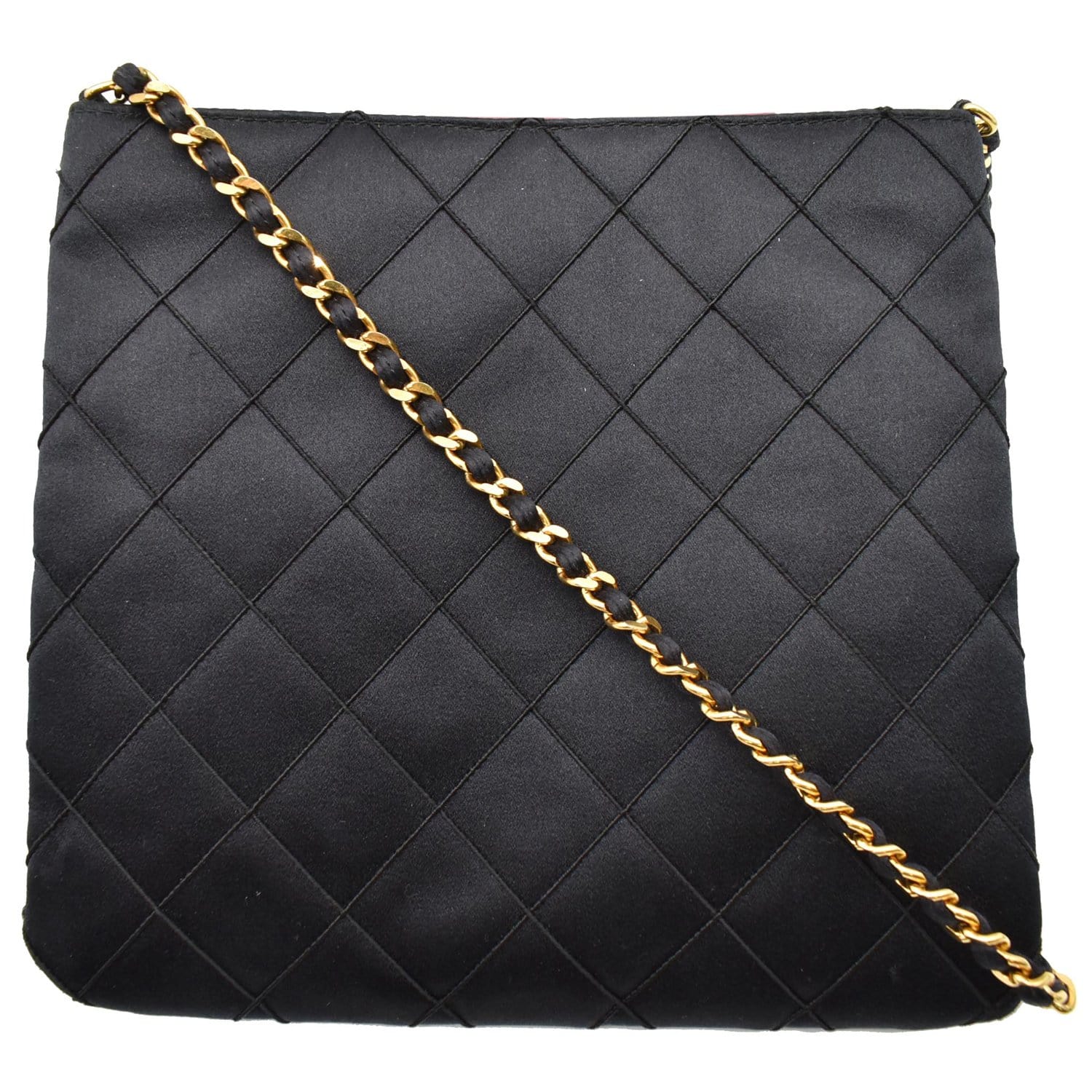 Chanel Dark Blue Distressed Shoulder Bag - Vintage Lux