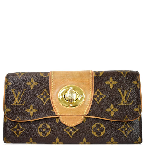 LOUIS VUITTON Monogram Canvas Boetie Wallet Brown