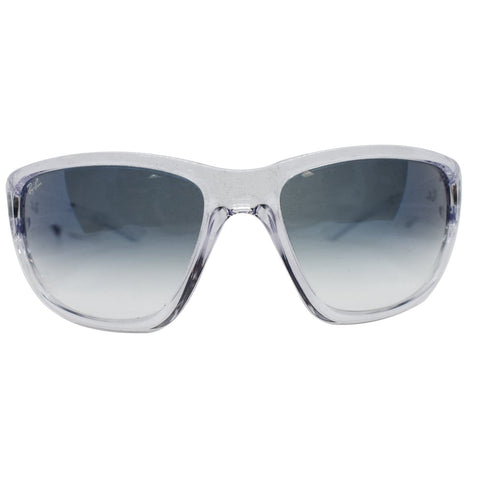 Ray-Ban RB4300 63253F Transparent Frame Sunglasses Blue Gradient Lens