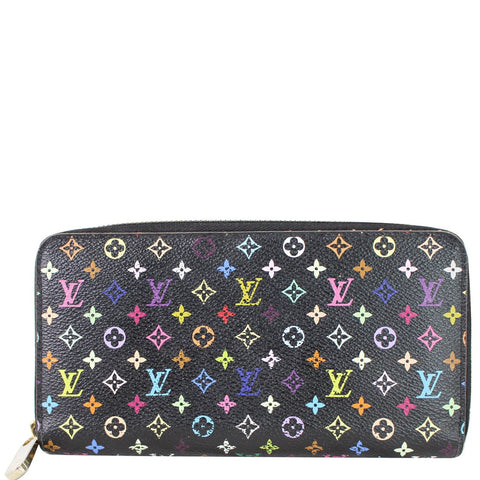 LOUIS VUITTON Multicolor Monogram Zippy Wallet Black