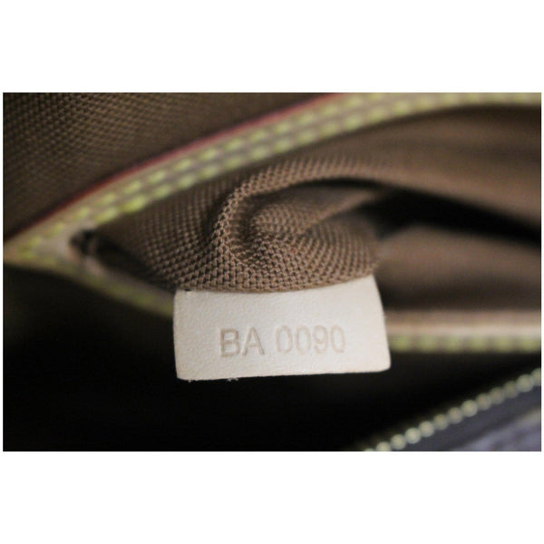 Louis Vuitton Alma Monogram Canvas Satchel Bag Brown -  tag number 