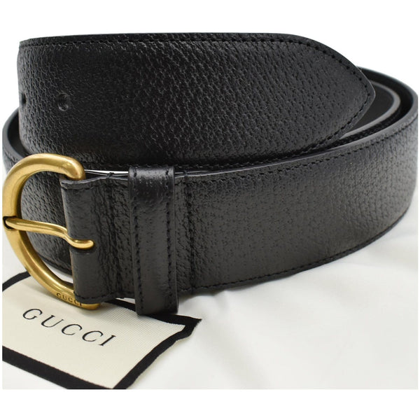 GUCCI Leather Belt Black 573325 Size 95 38