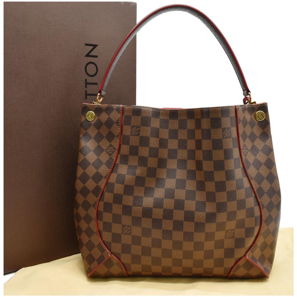 LOUIS VUITTON Caissa Damier Ebene Hobo Bag Brown