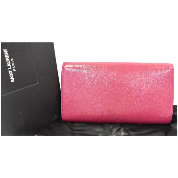 Yves Saint Laurent Large Belle de Jour Leather Clutch Bag - backside