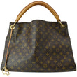 LOUIS VUITTON Artsy MM Monogram Canvas Shoulder Bag Brown
