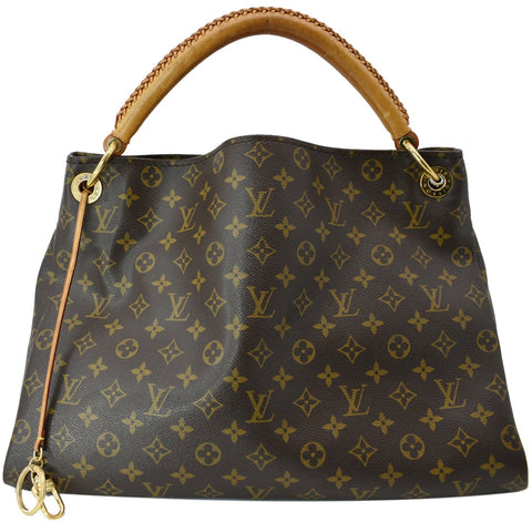 LOUIS VUITTON Artsy MM Monogram Canvas Shoulder Bag Brown