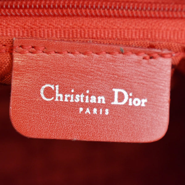 CHRISTIAN DIOR Lady Dior Vintage Nylon Cannage Canvas Tote Bag Black