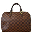 LOUIS VUITTON Speedy 30 Damier Ebene Satchel Bag Brown