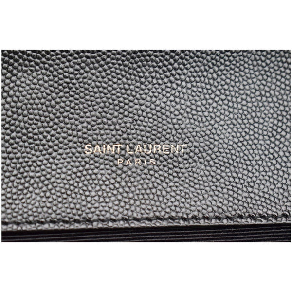 YVES SAINT LAURENT Kate Leather Clutch Wallet Black