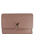 LOUIS VUITTON Capucines Taurillon Compact Leather Wallet Magnolia - Last Call