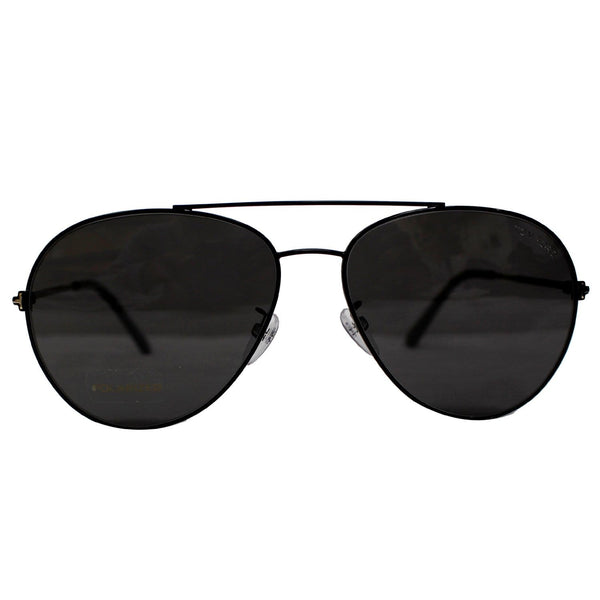 TOM FORD FT0636-K 01D 62 Shiny Black Sunglasses Grey Polarized Lens