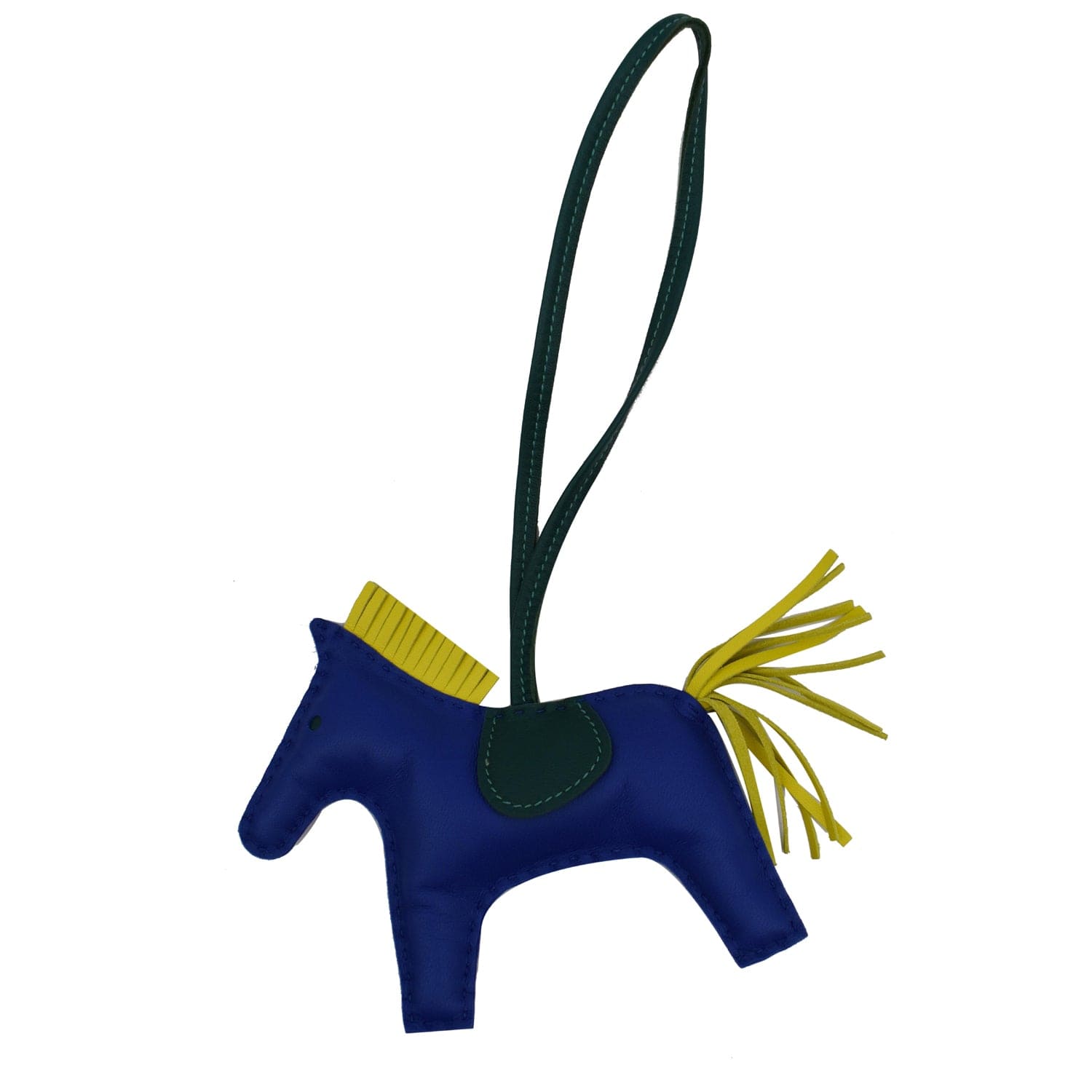 Hermès Hermès Rodeo GM Lambskin Horse Bag Charm-Blue Yellow
