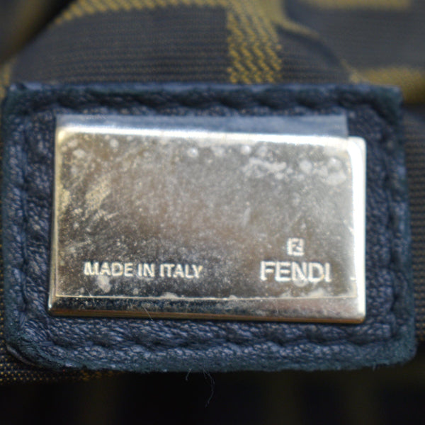 FENDI Spy Nappa Leather Satchel Bag Black