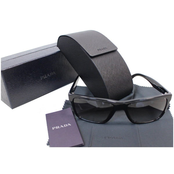 PRADA Rectangular Sunglasses SPR 19S Black