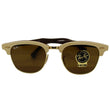 Ray-Ban RB3016M 1179 Clubmaster Wood Sunglasses Brown Classic B-15 Lens