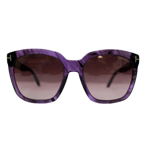 TOM FORD FT0502 83T 55 Amarra Sunglasses Bordeaux Gradient Lens