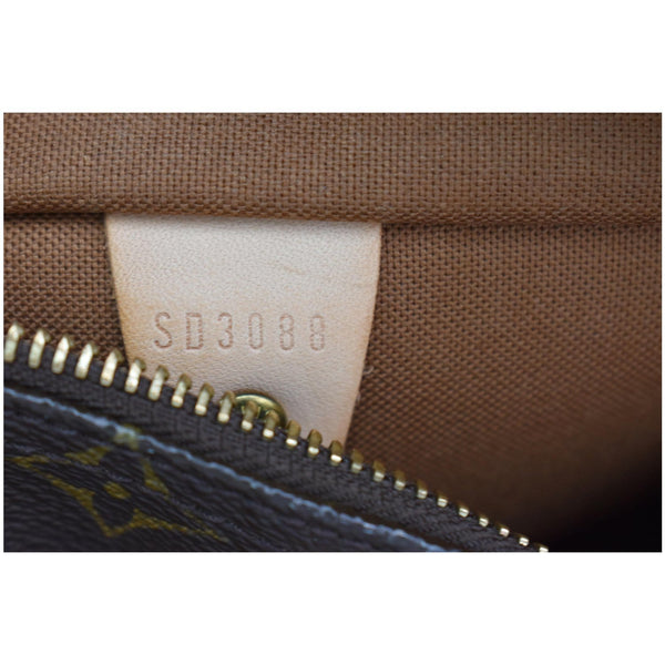 LOUIS VUITTON Speedy 25 Monogram Canvas Satchel Bag Brown