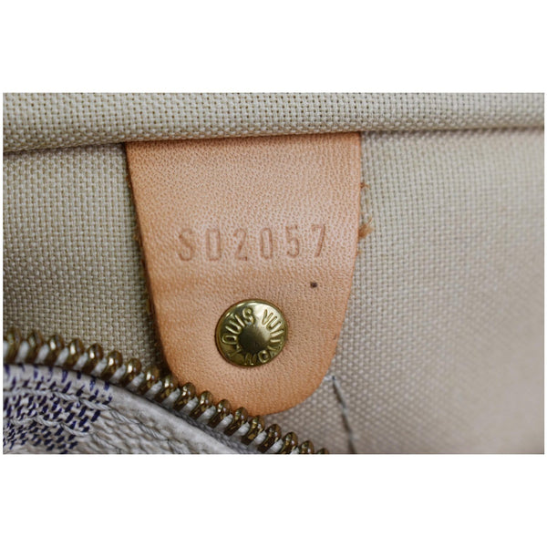 LOUIS VUITTON Speedy 30 Damier Azur Satchel Bag White - Sold