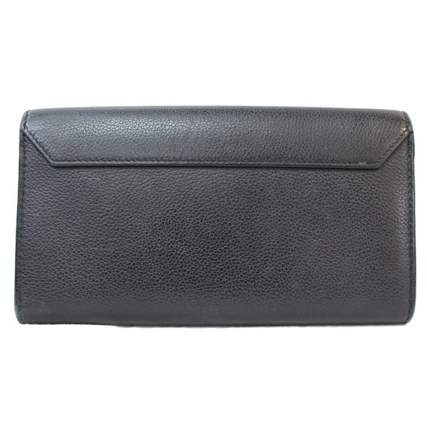 LOUIS VUITTON Lockme II Calfskin Leather Wallet Black